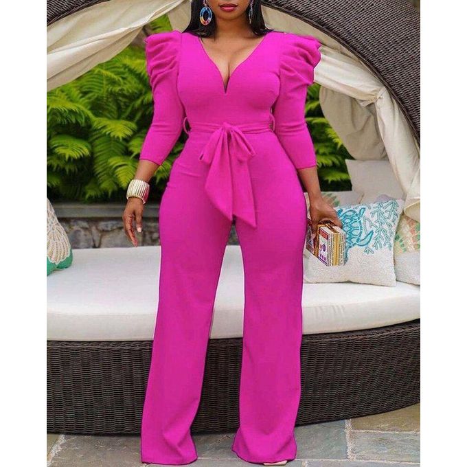 Elegant Jumpsuit Pink
