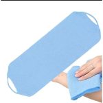 EXFOLIATING BACK SCRUBBER WASH CLOTH STRETCHABLE STRAP NYLON BATH TOWEL