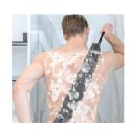 EXFOLIATING BACK SCRUBBER WASH CLOTH STRETCHABLE STRAP NYLON BATH TOWEL