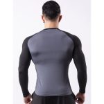 Fitness Clothing Men's Sportswear Long Sleeved High Elasticity Breathable Quick Drying Shirt