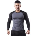 Fitness Clothing Men's Sportswear Long Sleeved High Elasticity Breathable Quick Drying Shirt