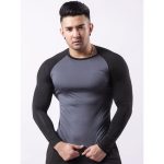Fitness Clothing Men's Sportswear Long Sleeved High Elasticity Breathable Quick Drying Shirt