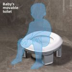 Folding Toilet Seat Baby Outdoor Potty - Gray