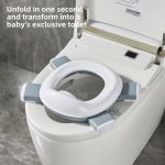 Folding Toilet Seat Baby Outdoor Potty - Gray