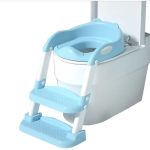 FREE GIFT INSIDE. New Improved Portable Adjustable Potty Ladder. Non Slip For Added Safety For Your Kids Adjustable Height Suitable For Different Age Groups. With Anti Slash...