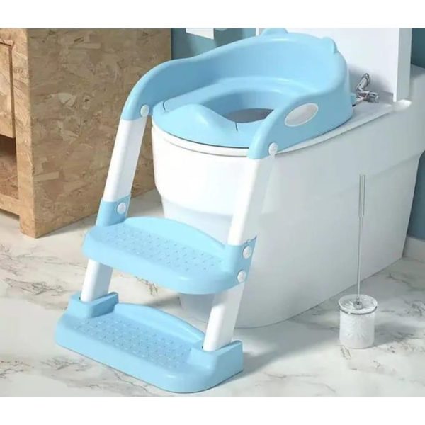 FREE GIFT INSIDE. New Improved Portable Adjustable Potty Ladder. Non Slip For Added Safety For Your Kids Adjustable Height Suitable For Different Age Groups. With Anti Slash...