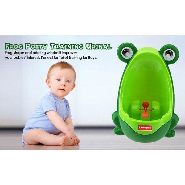 Frog Potty Training Urinal for Boys with Funny Aiming Target