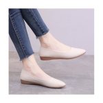 FUXING FASHION Women's leather shoes women flat shoes