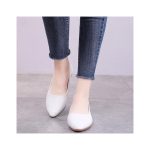 FUXING FASHION Women's leather shoes women flat shoes