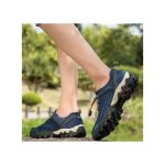 GALUIN Men's mesh hiking shoes anti slip Mesh breathable surface sneakers breathable slip ons - Blue