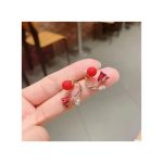 Gen Ruby Tulip Convertible Earrings Dual-Wear Statement Blooms - Curator's Pick