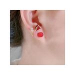 Gen Ruby Tulip Convertible Earrings Dual-Wear Statement Blooms - Curator's Pick