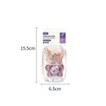 General 2 - Pack Baby Silicone Pacifiers, BPA - Free, Flat pacifier