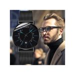 Geneva Fashion Mens Business Minimalist Watches Luxury Ultra Thin