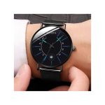 Geneva Fashion Mens Business Minimalist Watches Luxury Ultra Thin