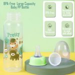 Green 250ml Silicone Baby Bottle - BPA-Free, Anti-Colic & Shatterproof