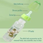 Green 250ml Silicone Baby Bottle - BPA-Free, Anti-Colic & Shatterproof