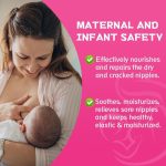 Guanjing Women Feeding Nipple Cream Safe Natural Moisturizing Dry & Cracked Nipples for Mom- 25g