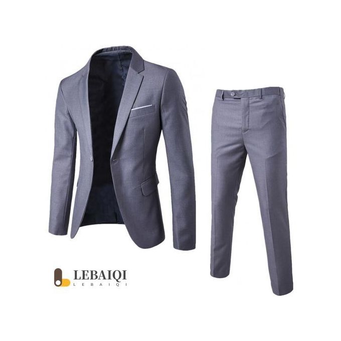 Gukbis Costume Pour Hommes 2 Pièces Costume De Mariage De Luxe Classique, Costume Professionnel