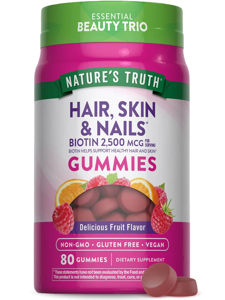 Hair, skin, and nails biotin gummies