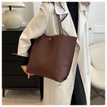 Handbag 2 In 1 Shoulder Bags Women's Bags Tote Bags Large capacity bags Black Underarm Bags Handbag Stylish Commuter Bags For Women A Gift