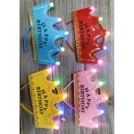 Happy Birthday Crown Tiara Led Lights Party