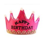 Happy Birthday Crown Tiara Led Lights Party