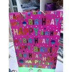 Happy Birthday Gift Bag Pink