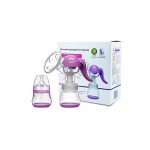Healthy Manual Breast Pump + Free Baby Bottle Cap - Multicolor