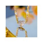 High-grade double-layer love magnetic heart-shaped pendant pearl necklace light luxury niche design versatile temperament clavicle chain