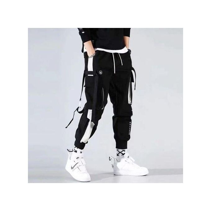 Hip Hop Cargo Pants Men Streetwear Fashion Sweatpants Male Casual Trousers Pants