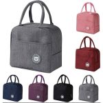 Hot Selling Portable Canvas Lunch Bag For Work Or Picnic Insulated Bag
