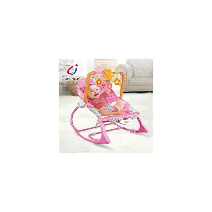 Hu-Baby Infant To-Toddler Portable Baby Rocker -Pink