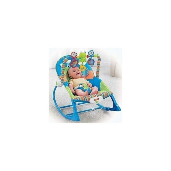 Hu-Baby Toddler Portable Baby Rocker- Blue