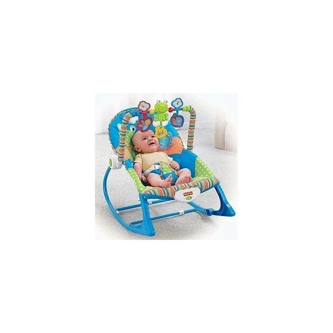 Hu-Baby Toddler Portable Baby Rocker- Blue