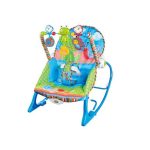 Hu-Baby Vibrant Baby Rocker with Interactive Toy Bar