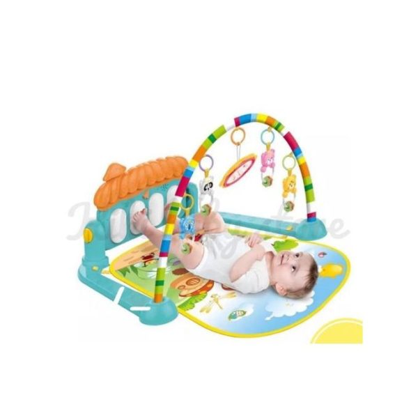 Huanger Kids Play Mat With Piano And Hanging Toys