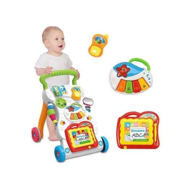 Huanger Musical Push, Play & Learning Toy Baby Walker