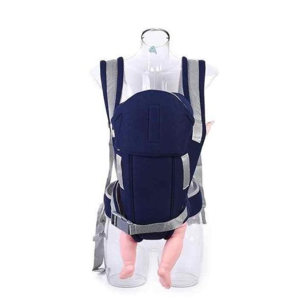 IMALI Ergonomic Baby Carrier Adjustable With Head Rest-Blue