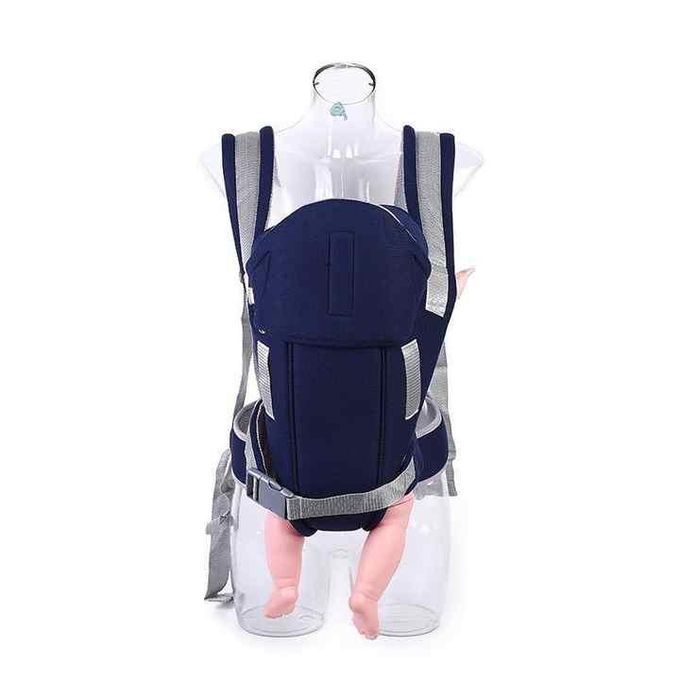 IMALI Ergonomic Baby Carrier Adjustable With Head Rest-Blue