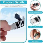 Instant Read Forehead Temperature Thermometer Strips,Reusable Fever Thermometer Strip,Adhesive Checking Thermometer Strip Of Children/Infants/Adults/Elderly People-3pcs