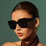 iyooyoo Large Square Fashionable Oversize Sunglasses for Men Women, UV400 Protection Unisex