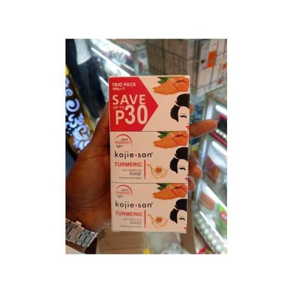 Kojie San trio pack turmeric skin lightening soap