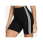 Ladies Biker Shorts/Gym Short/ Yoga Shorts-stripped