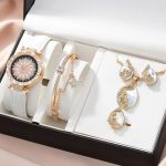 Ladies Dating Set Gift Simple Watch Bracelet 5-piece Set