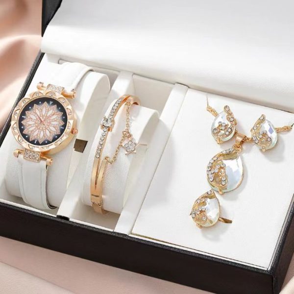 Ladies Dating Set Gift Simple Watch Bracelet 5-piece Set