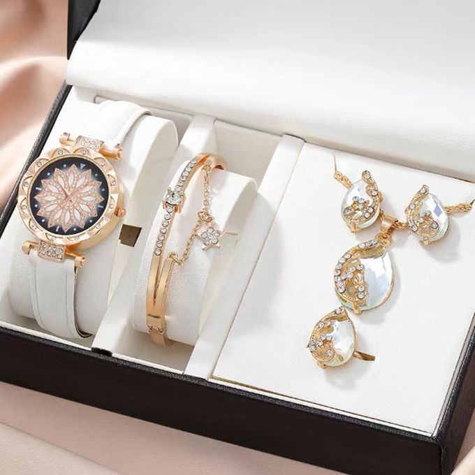 Ladies Dating Set Gift Simple Watch Bracelet 5-piece Set