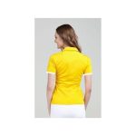 Ladies Shirt Casual Short Sleeve Polo T-Shirt Female Cloths Yellow