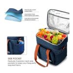 Leak-Proof Insulated Lunch Bag – Seamless Waterproof Design, Easy to Clean, Blue & Orange