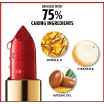 L'Oréal Color Riche Satin Lipstick- 297 Red Passion, Lasts for up to 16hr Infused with Hyaluronic acid, Lips Look Fuller all day long